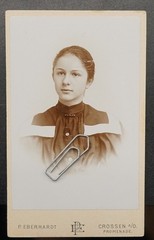 Photo CDV KAB portrait businesswoman Eisermann Crossen or Poland model youth
