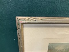 Signed Wallace Nutting “A Barre Brook” Hand Colored Photo ~ Framed
