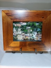Art Photograph Mountain Terrain Houses Water