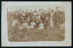 12x Real Photo Postcard Portrait People Groups in Forest and Nature 1910-1920s