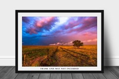 Prairie Photography Print: Oklahoma, Great Plains, Stormy, Picture, Photo
