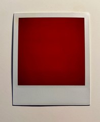 1 x Polaroid, Red, SX 70, Color Photo, Photography, Instant Photo, Art