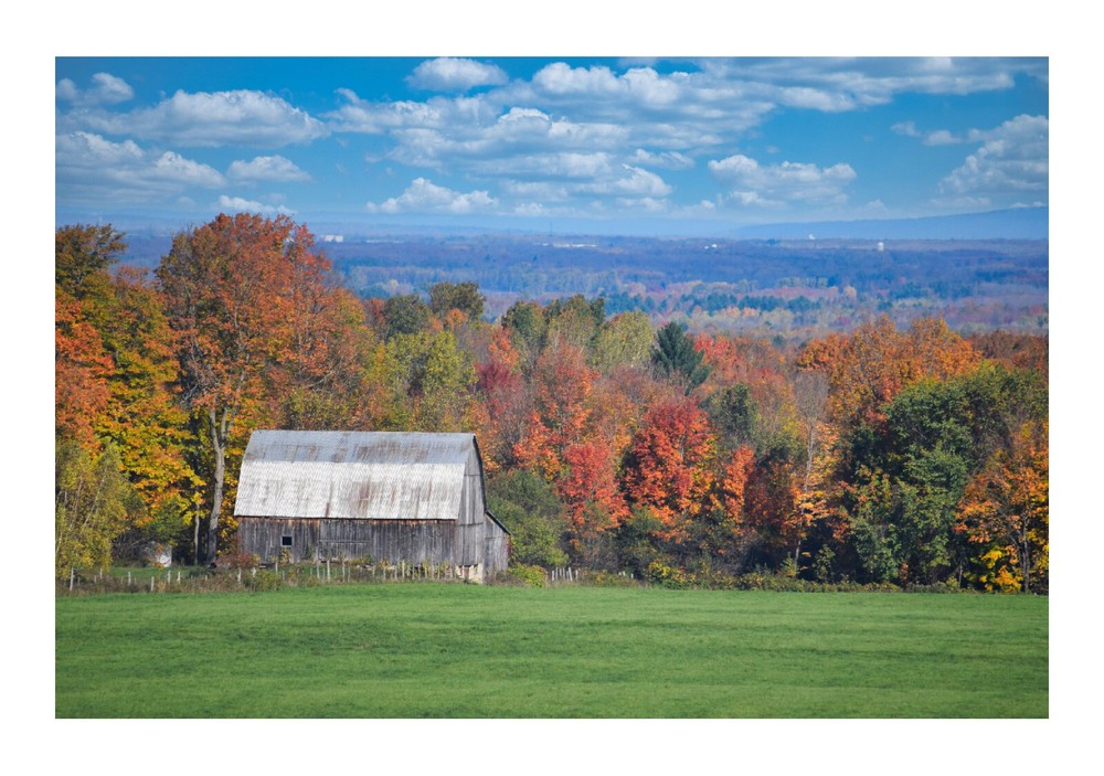 Wooden Barn With Fall Colors C, High Resolution Image, Many Formats, TV Art