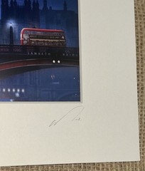 Signed JUREK NEMS 7.5” Original Photograph BIG BEN PARLIAMENT LAMBETH BRIDGE 10”