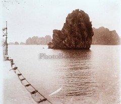 Vietnam Bay Of Halong C1920 Photo Glass Plate Stereo Vintage V42L18N