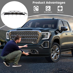 Front Bumper Skid Plate Compatible with GMC Sierra 1500 2016-2019 Valance Panel