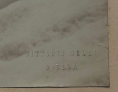 Original 1888 VITTORIO SELLA ‘Crevasse on Glacier Blanc’ Gelatin Silver PHOTO