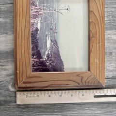 Vintage Coastal Photo Handmade Barn Wood Rustic Frame Ocean Lake Art Photography