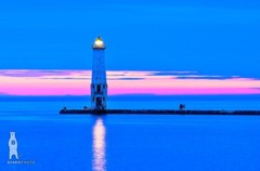 Frankfort North Pier Head Lighthouse, Northern Michigan Photography Prints