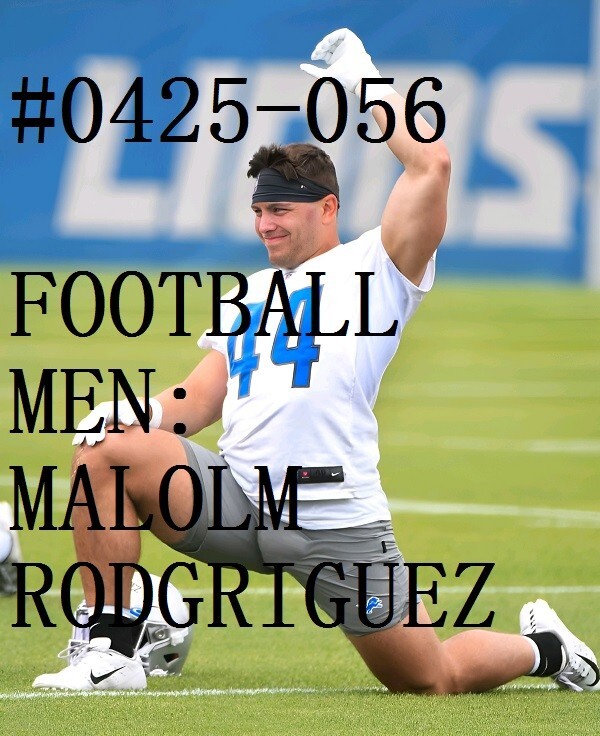 MALE PORTRAIT #0425-056 -athletes series-football men-RODRIGUEZ-free ship in usa