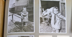 Photo album ancient B/W photos spider paper 142 pictures from 1920 approx. 25x35x4 cm
