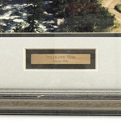 Vintage Stillwater Mine Spring 1996 Professional Framed Photograph Nye Montana