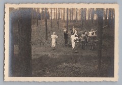 Men and Women Dancing in the Woods – Vintage Photo 1930s 1940s