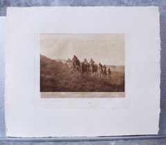 Edward S.Curtis Photogravure Return Of Scouts Cheyenne Classic Gravure Company