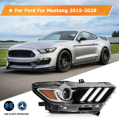 Headlight Assembly Fit for Ford Mustang 2015-2020 Xenon Type | Fit 2015-2020 for