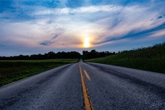 Landscape Photography. Sunset In Kentucky Country. 11×14 Photo On A 16×20 Frame.