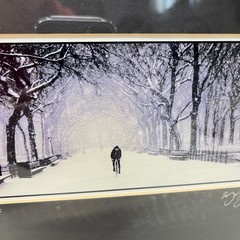 Pair of Signed George J Kunze Originals of Central Park in the Winter