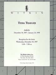 Tessa Traeger (b. 1933) Art Announcement Card 1998 – Ardèche – Witkin Gallery NY