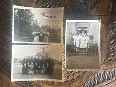 ❤️Bundle 3 Photos ~40s BDM Beautiful Ladies Women Maid Costume Dress Coat ~5×8