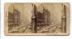 S5014/ Stereo Photo Chicago Randolph Street Tram 1893 Tram