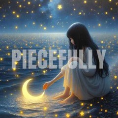 The Girl and Her Moon #038 AI Digital Art Image w/ Abstract Riddle Philosophy