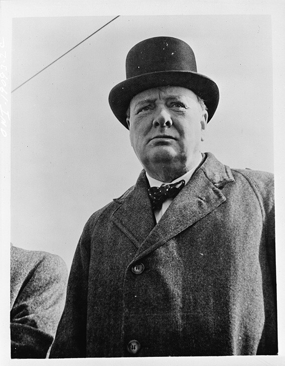 Winston Churchill Photograph – Vintage Photo from 1942