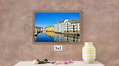 Alesund Water Reflection 2, High Resolution Image, Many Formats, TV Art