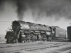 UNION PACIFIC Engine 3954 Locomotive 8×10 Photograph Vtg 50s Railway Railroad