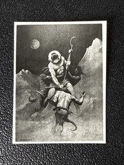 Vintage Fantasy Art Cards Lot of 4 Ken Kelly Style Barbarian Warrior Prints