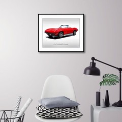 Classic Cars – 1965 Chevrolet Corvette in Rally Red – Muscle Car