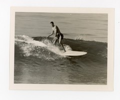 California Surfing Snapshot Photo 1960 Waves Ocean Water SoCal Surfer