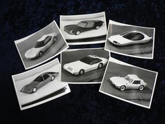 Car: Design Studies around 1967: 6 SW Photographs 13/18 – 6 Models from Advertising Agency