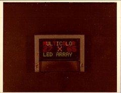 Vintage Press Photograph Multicolor LED Array Display 27 x 65 Inches