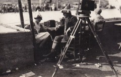 Photo Postcard – Technology People with Film Camera – 1930s