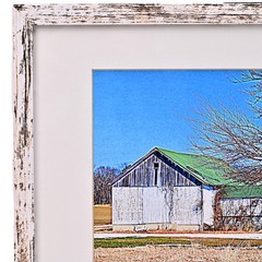 SCHELL Original Vintage Signed Long Island NY Barn Landscape Portrait Photograph