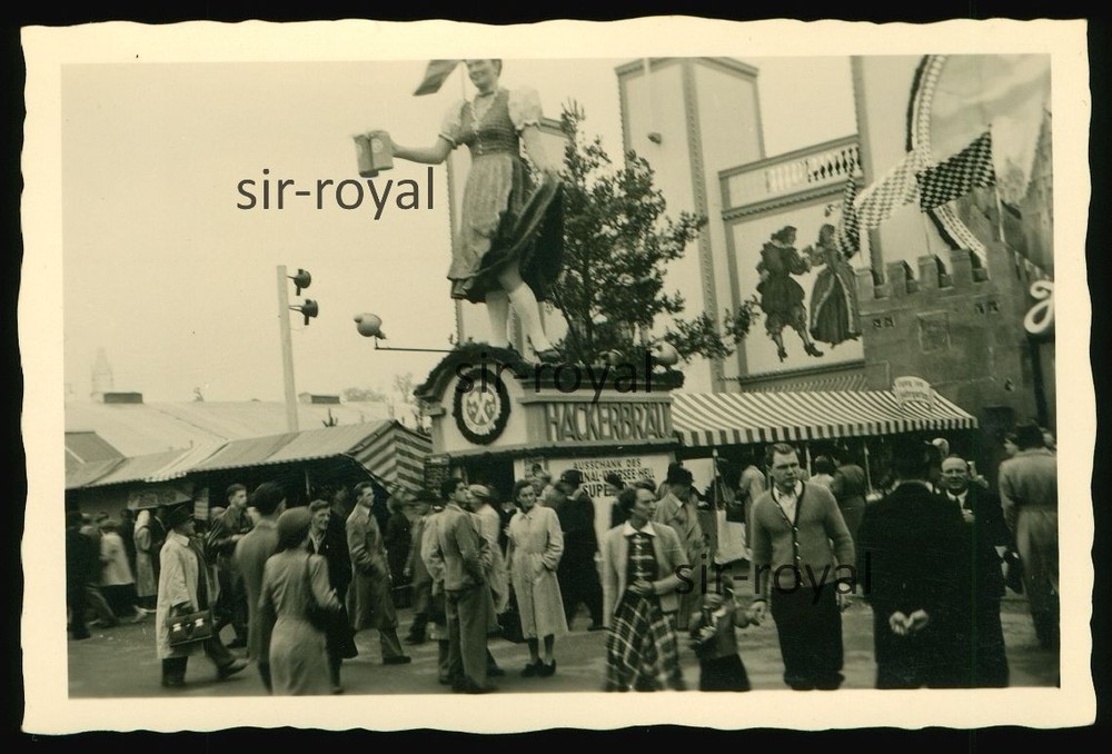 Oktoberfest 1952 – Hackerbräu Festhalle Hacker-Pschorr Munich Beer – Photo 9x6cm
