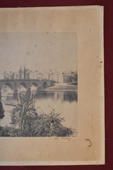 Vintage Photograph / Print Focusing on a Bridge Crossing a Body of Water