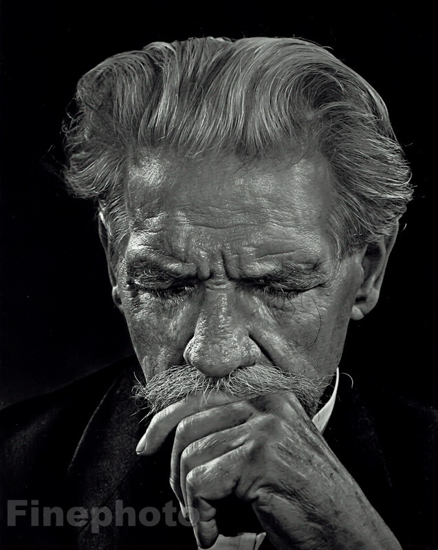 1954 Vintage 16×20 ALBERT SCHWEITZER France Organ Music Religion Medicine KARSH