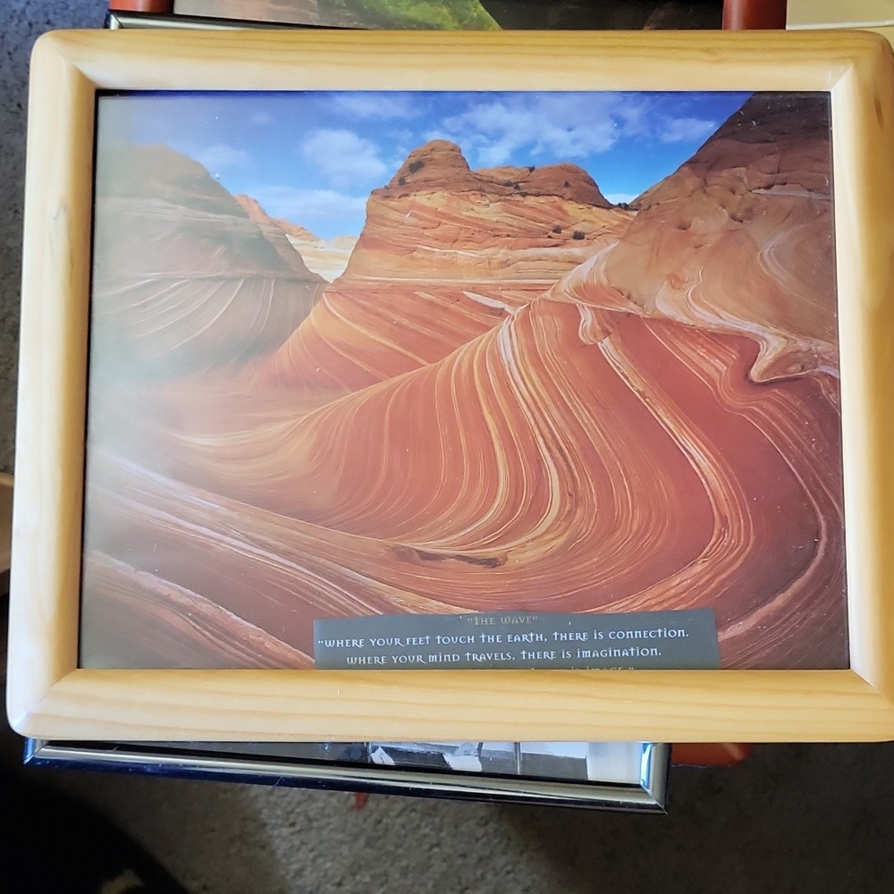 Fatali Framed Cibachrome Photograph ‘The Wave’ Landscape Nature Desert Art
