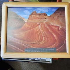 Fatali Framed Cibachrome Photograph ‘The Wave’ Landscape Nature Desert Art