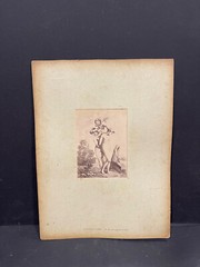 Curiosa Albumen Photograph Engraving François Boucher A. Calavas Paris 1875