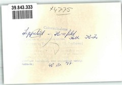 39843333 – 4775 Herzfeld Kath. Church Photo Original From Archive Of A