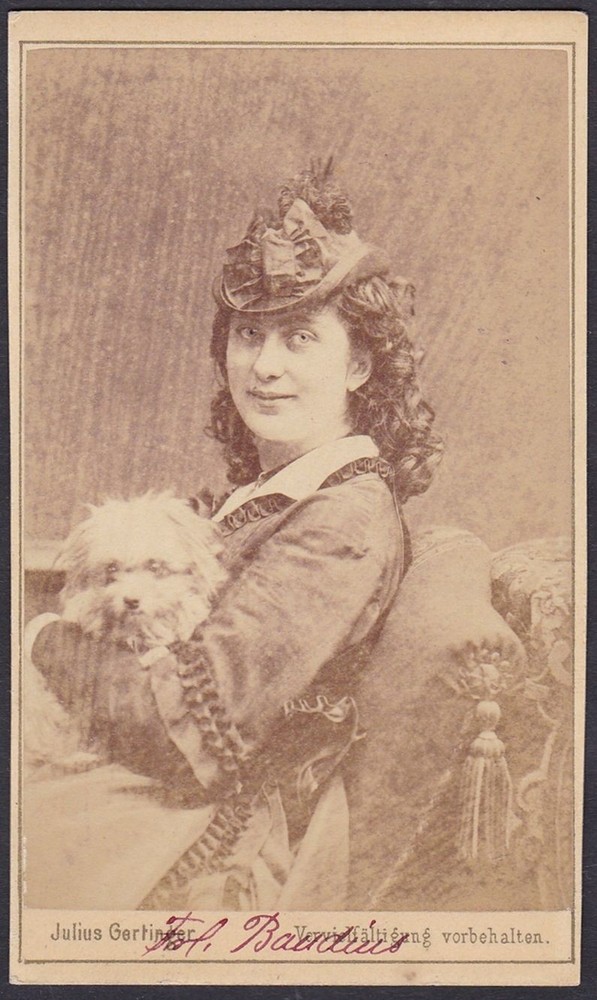 Auguste Wilbrandt-Baudius Actress Theater Vienna Portrait CDV Photo 1870