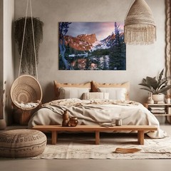 Dream Lake-Rocky Mountain National Park Colorado Framed Landscape Photograph