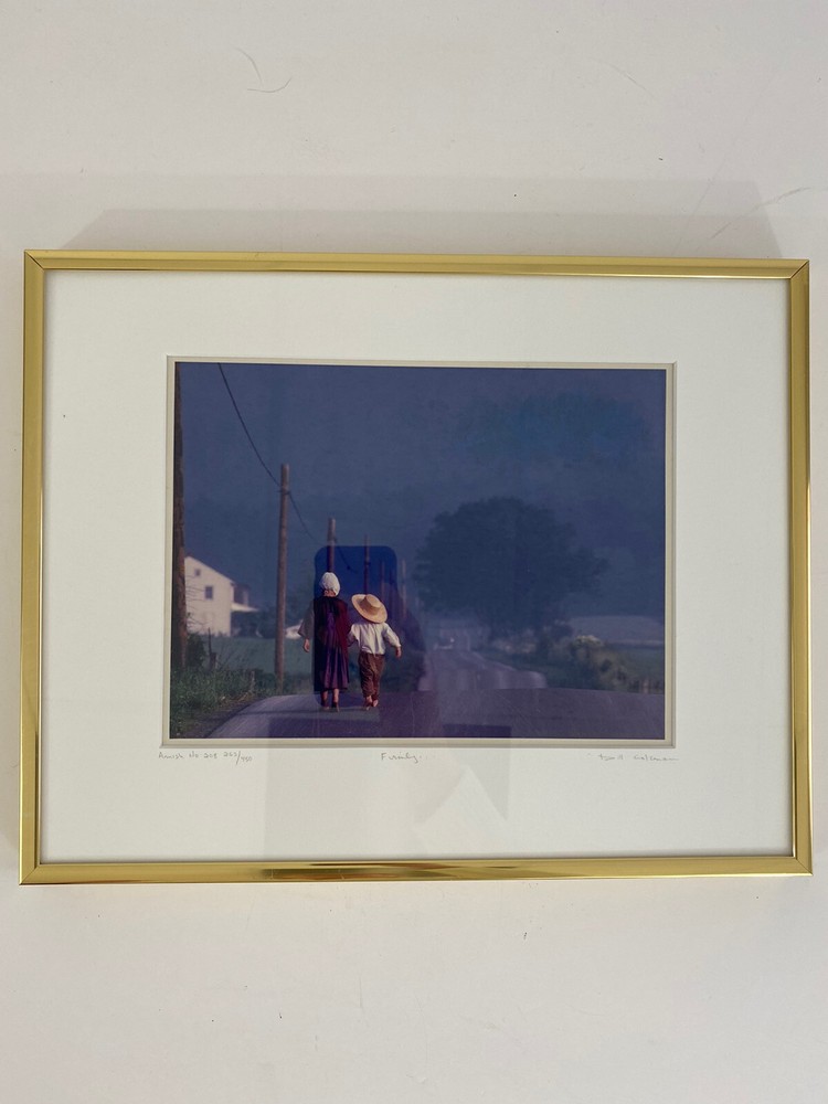 Bill Coleman “Family” Framed Amish #208 263/450 Pencil Signed Photography /r