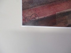 Matted Photograph of a Painting of a Cowboy