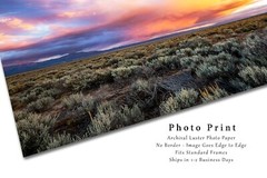 Southwest Photography Print – Storm Clouds Over Sagebrush near Taos New Mexico