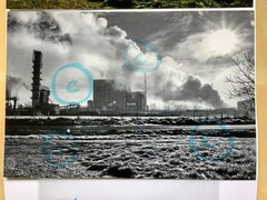 2x Photo Zeitz Industry 30x20cm Print 2014 each B/W and Colour