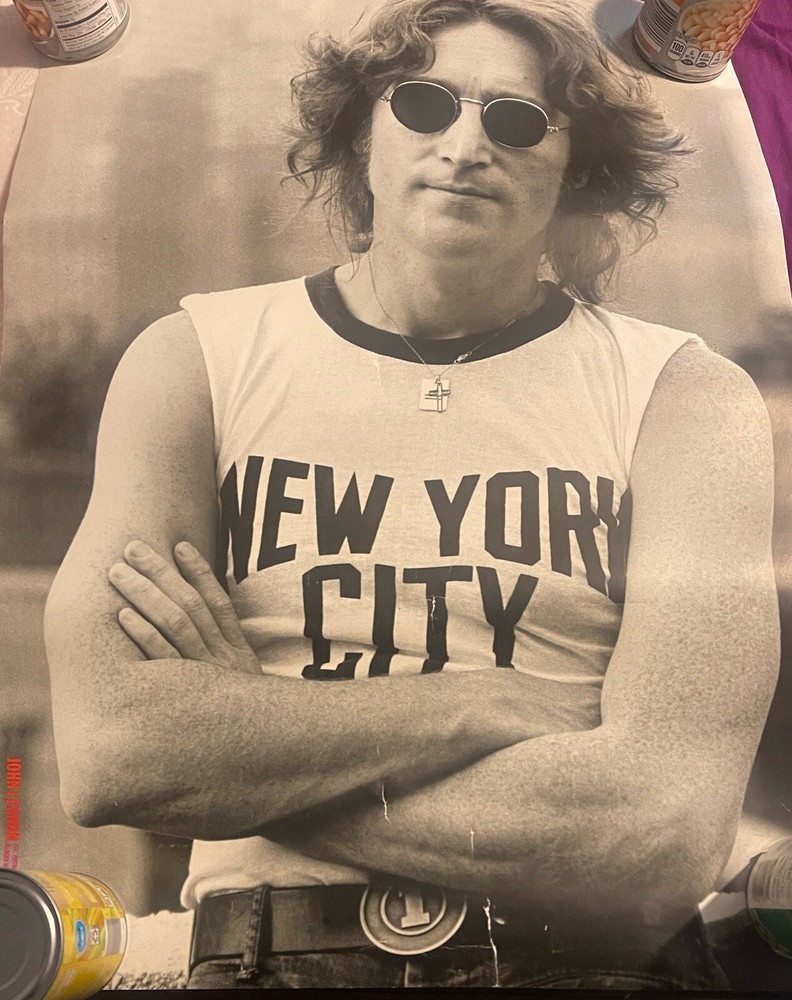 Bob Gruen 1996 John Lennon The New York Years Promo Poster 23.5 X 27.5