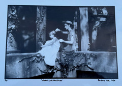 BARBARA COLE HAND SIGNED ORIGINAL 1986 PHOTOGRAPH WOMAN & CHILD WITH HAIRBRUSH